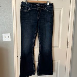 Silver Boot Cut Jeans...like new!